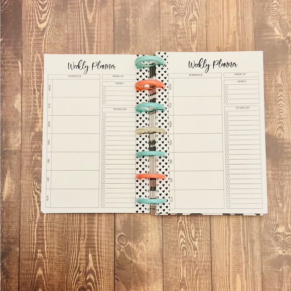 Handmade | Office | Mini Happy Planner Inserts Weekly Layout Monday ...